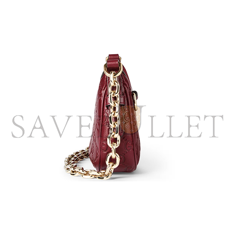 GUCCI GG EMBLEM MINI SHOULDER BAG 847091 (19*12*4cm) GUCCI GG EMBLEM MINI SHOULDER BAG 847091 (19*12*4cm)